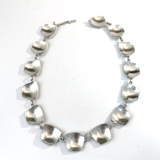 Rey Urban, Sweden 1956 Vintage Sterling Silver Necklace. Early. Signed. 2.6oz