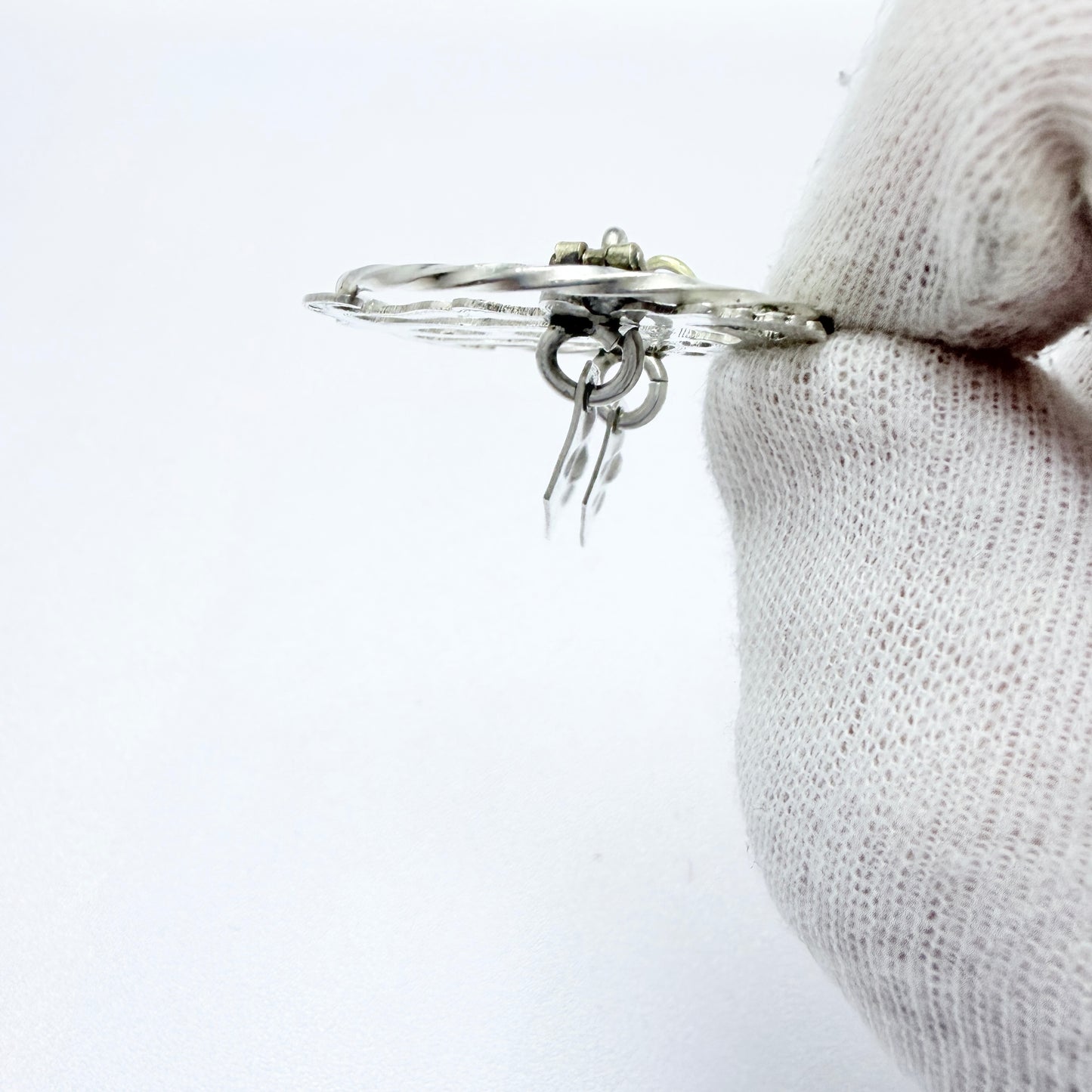 Tycho Brandt, Sweden 1916. Antique Silver Sami / Laplander Brooch.