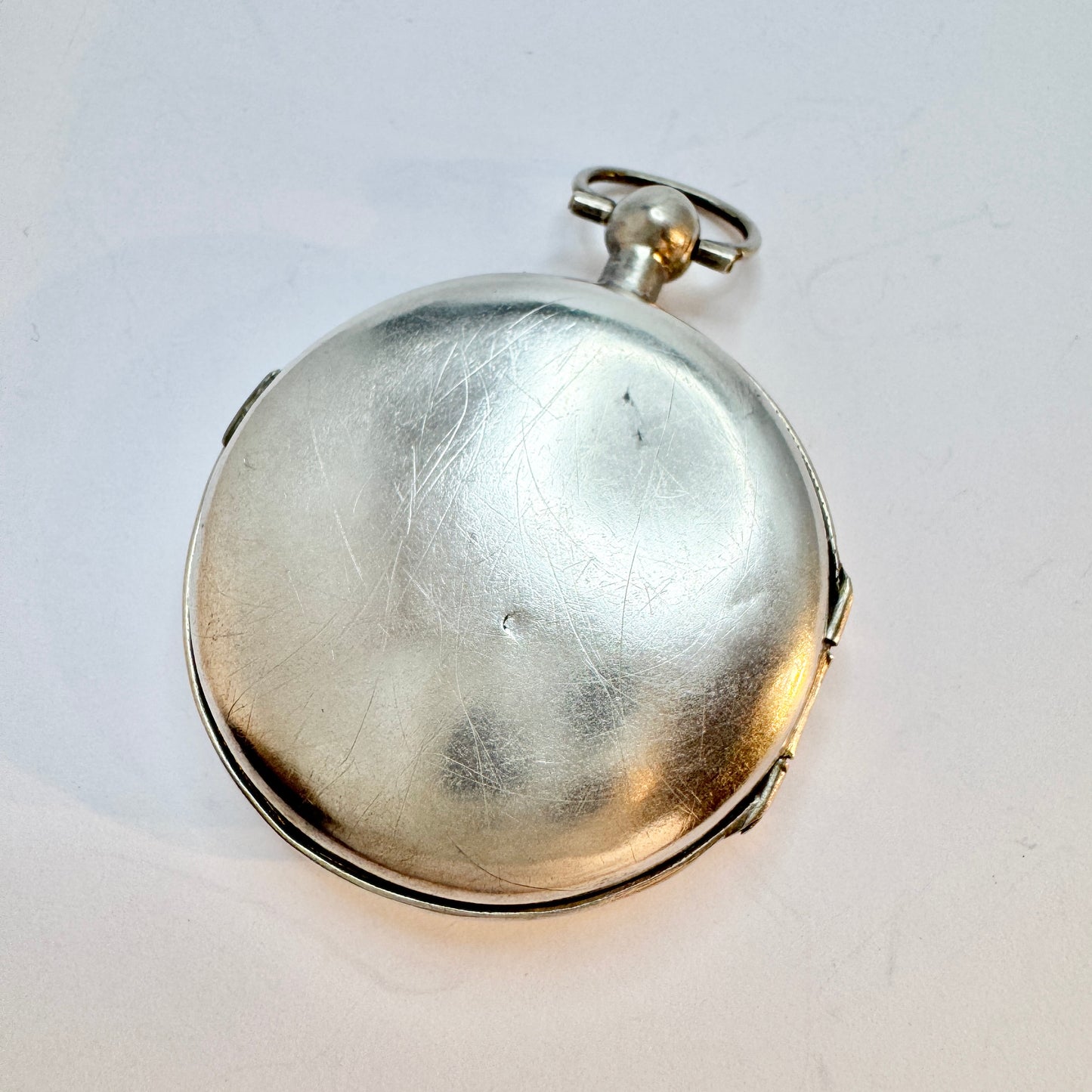Sweden 1882. Antique Victorian Solid Silver Vinaigrette Locket Pendant.