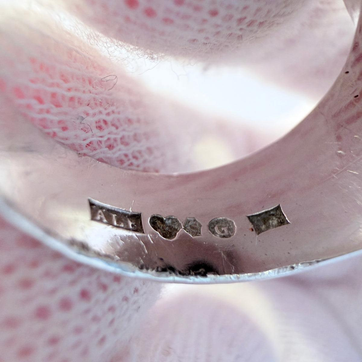 Lars Bostrand, Sweden 1964. Bold Vintage Sterling Silver Local Hardstone Ring.