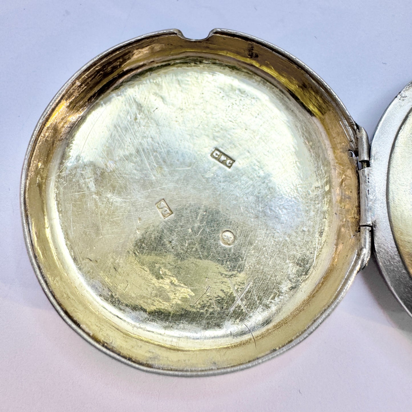 Sweden 1882. Antique Victorian Solid Silver Vinaigrette Locket Pendant.