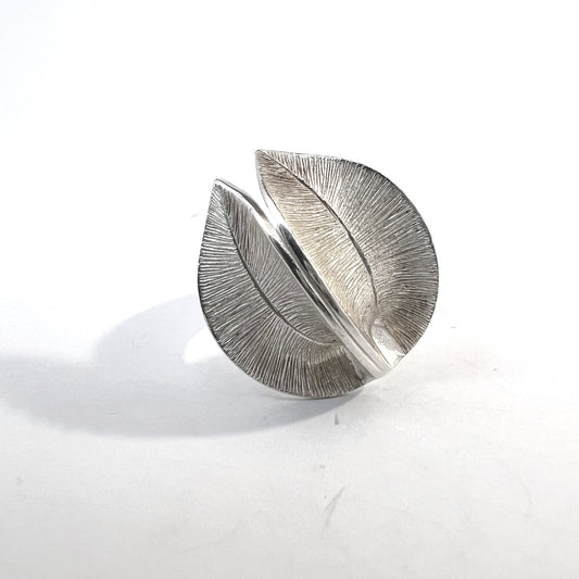 Kalevala Koru, Finland. Vintage Sterling Silver Ring. Design Snow Flower.