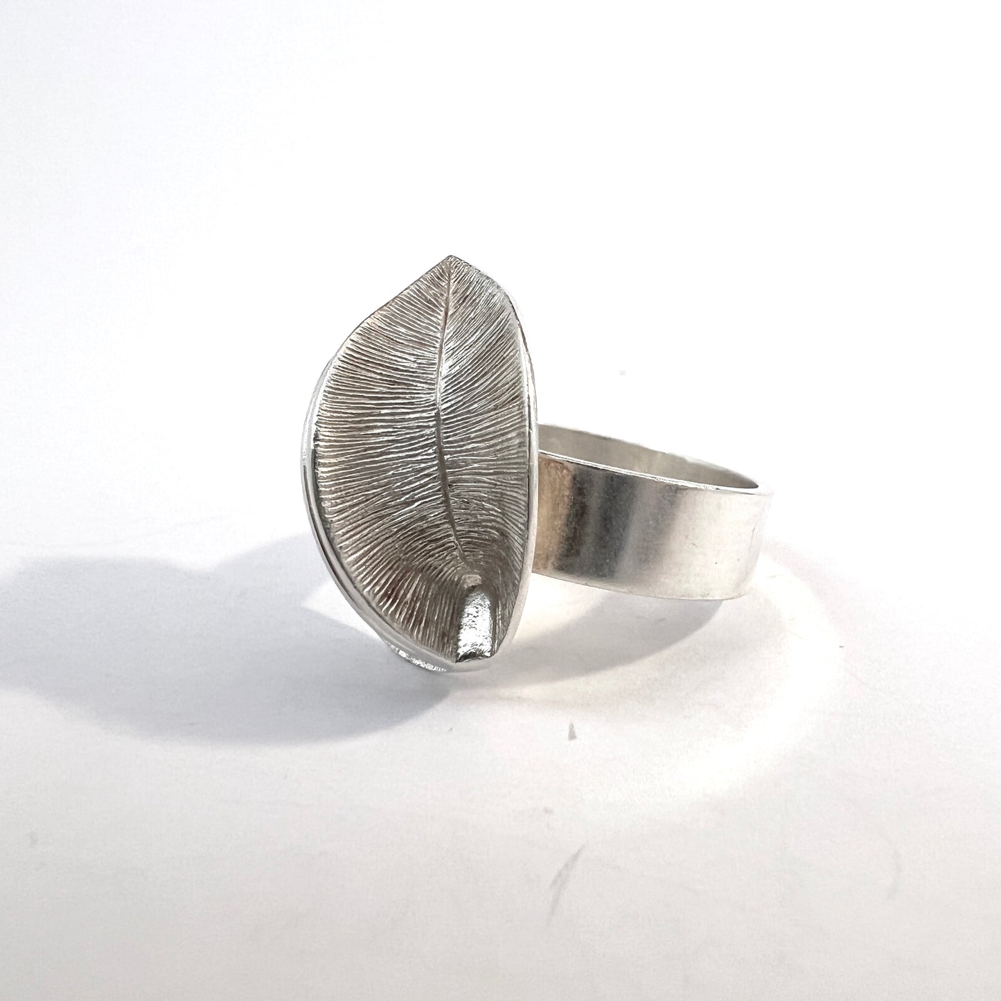 Kalevala Koru, Finland. Vintage Sterling Silver Ring. Design Snow Flower.