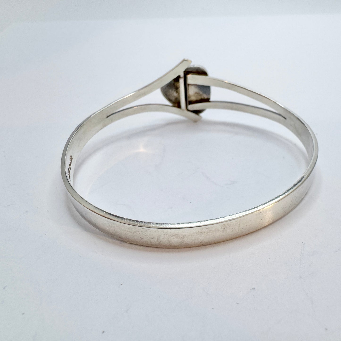 Victor Janson, Sweden 1966. Vintage Sterling Silver Bergslagen-stone Bracelet.