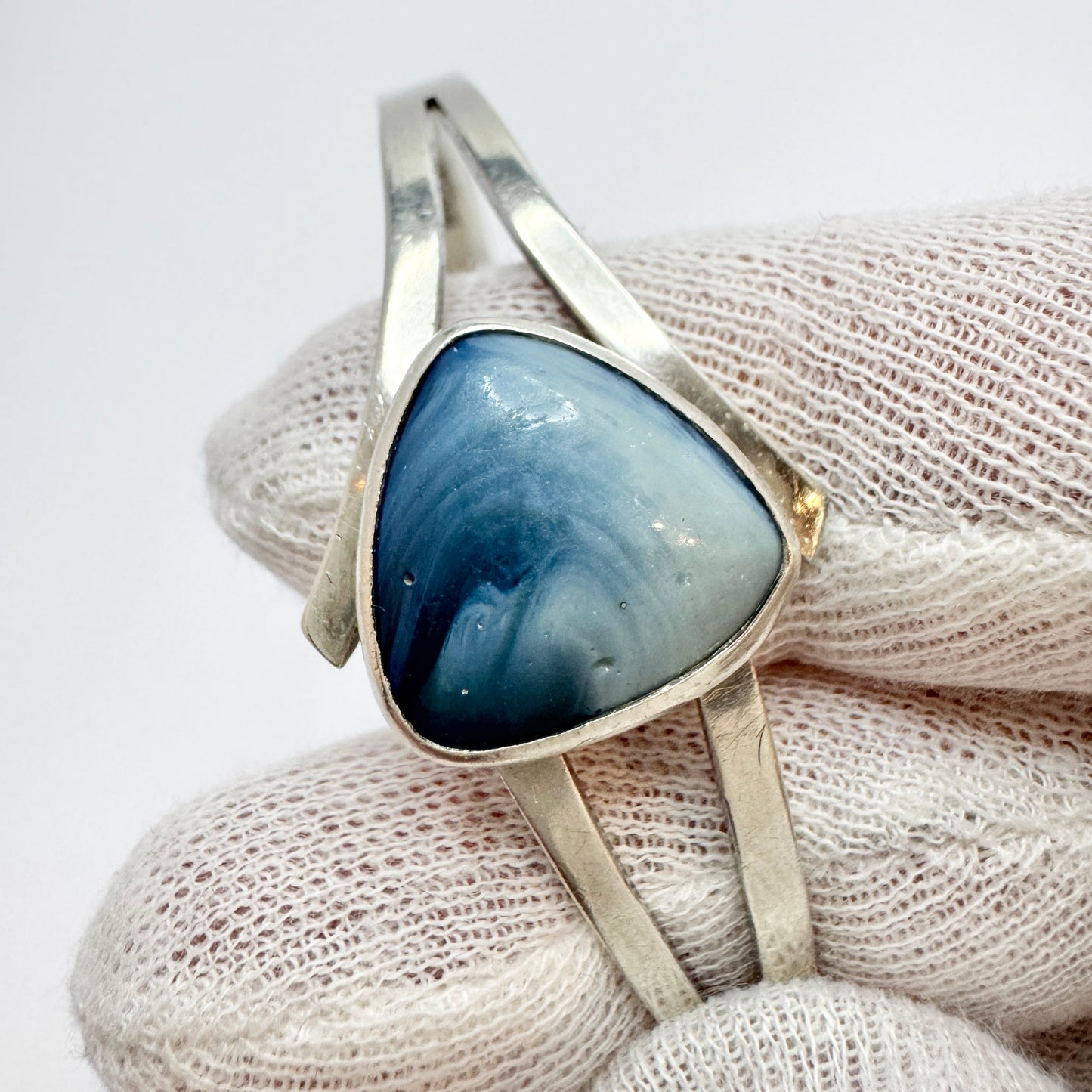 Victor Janson, Sweden 1966. Vintage Sterling Silver Bergslagen-stone Bracelet.