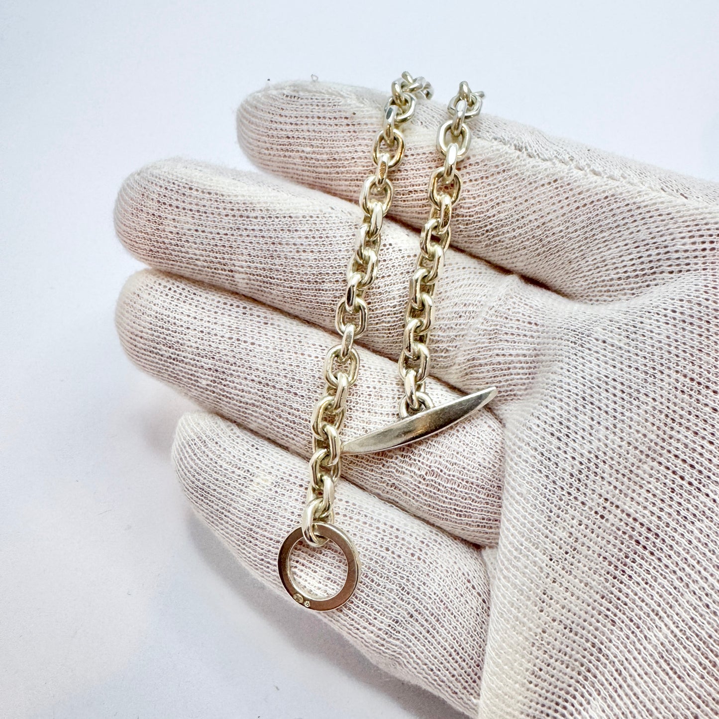 Denmark c 1960s. Vintage Sterling Silver Bracelet.