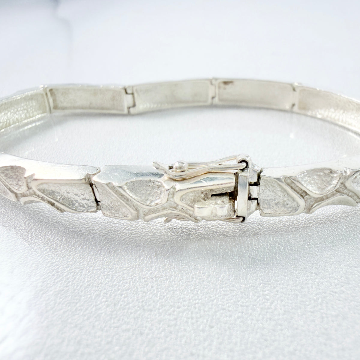 Vintage Solid Silver Link Bracelet.