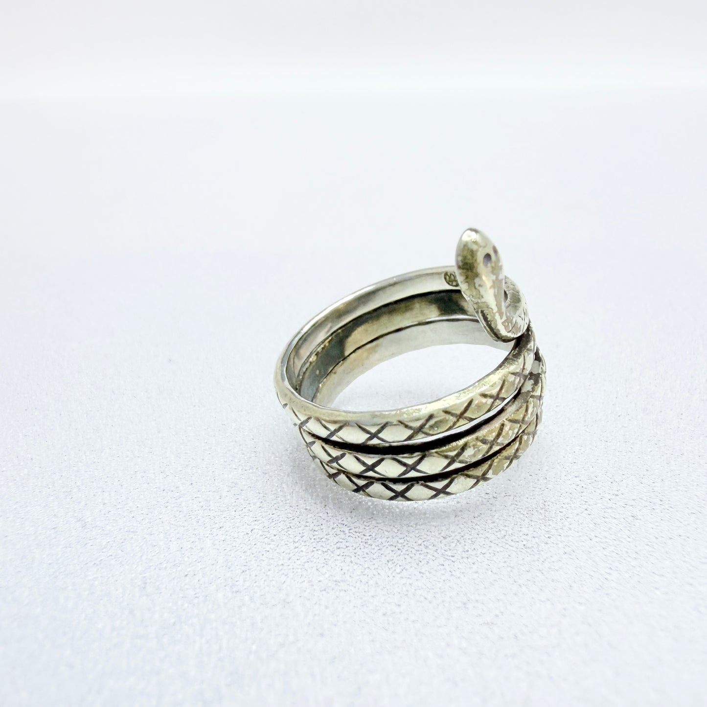 Kalevala Koru, Finland. Vintage Bronze Snake Unisex Ring.