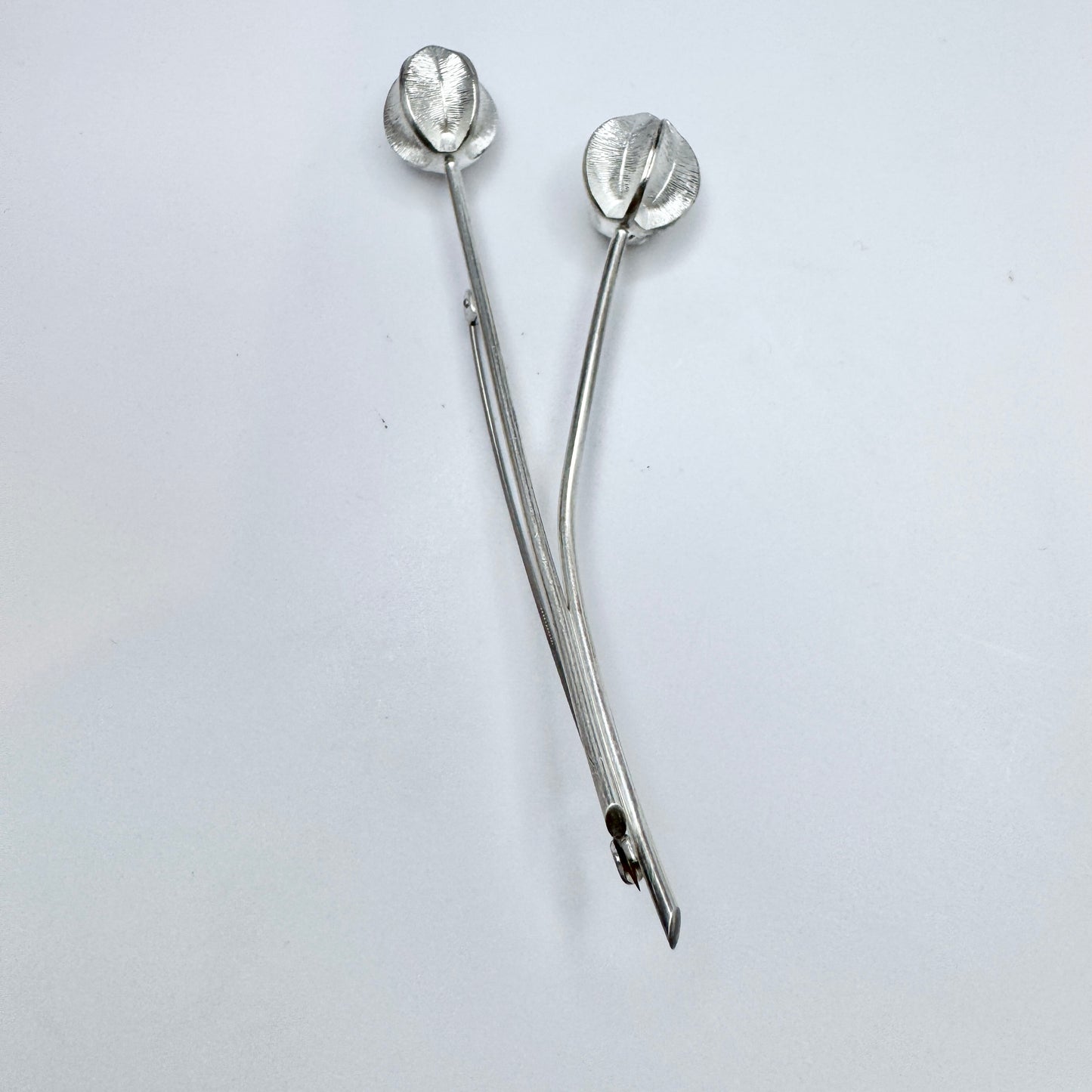 Kalevala Koru, Finland. Large Sterling Silver Snow Flower Brooch.