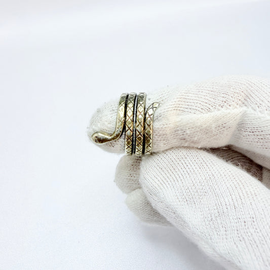 Kalevala Koru, Finland. Vintage Bronze Snake Unisex Ring.