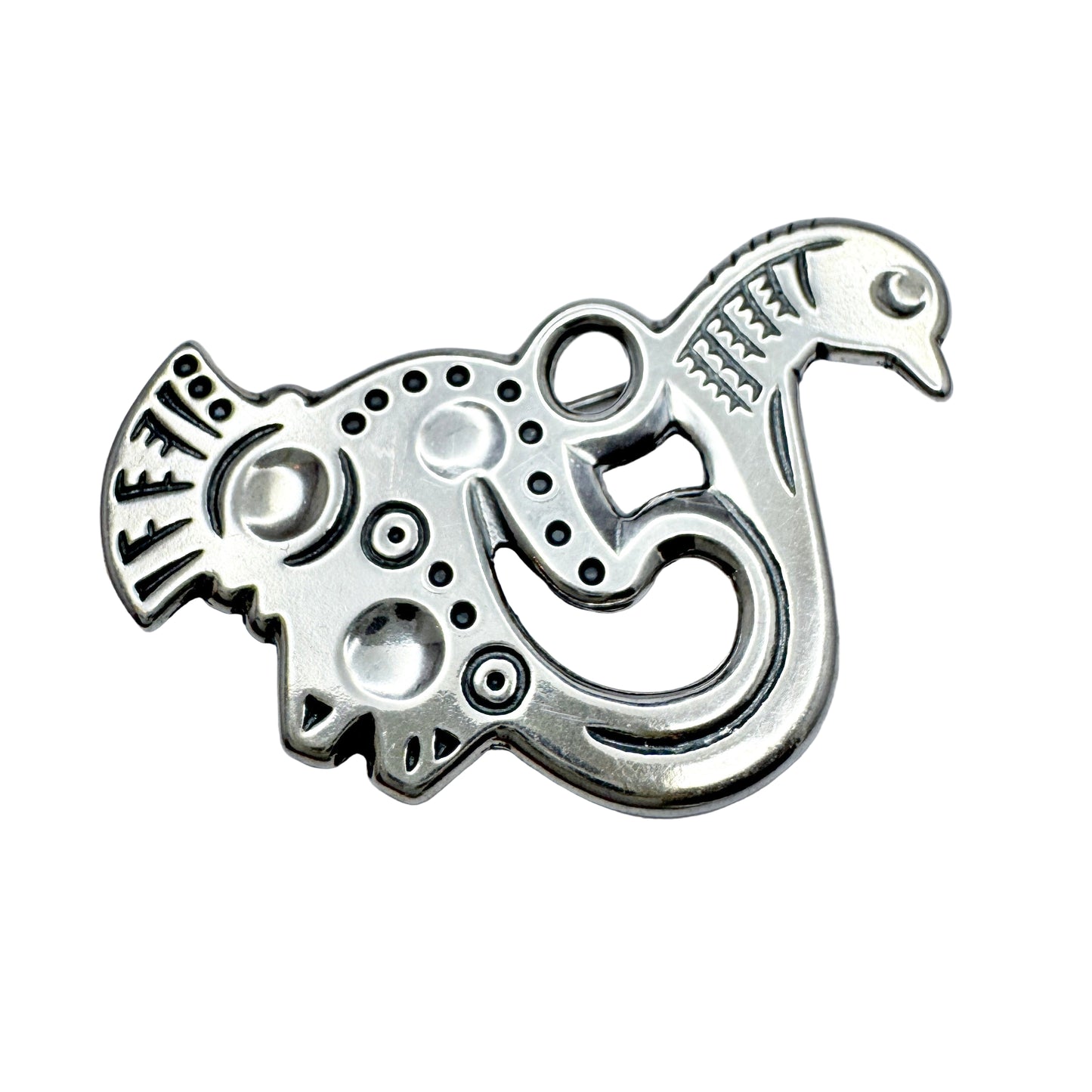 Kalevala Koru, Finland 1989. Vintage Sterling Silver Bird Brooch.