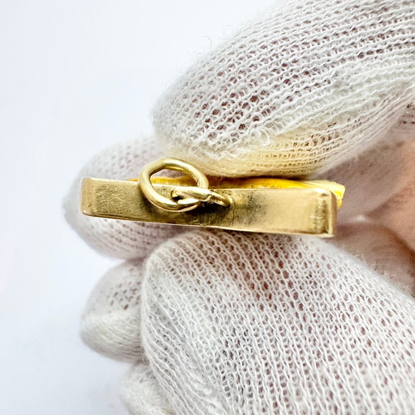 Antique or Vintage 14k Gold Shark Tooth Pendant.