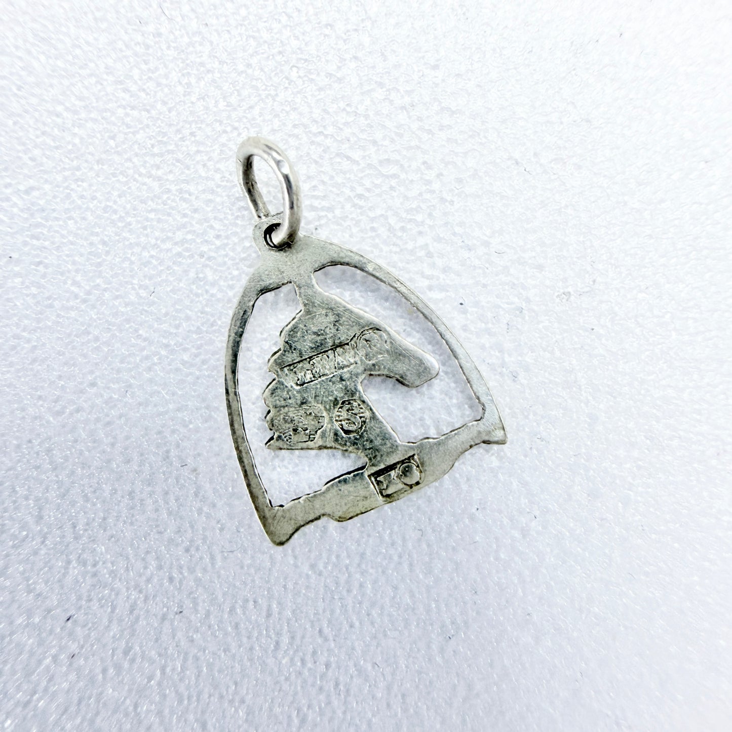 Lagerström, Sweden 1948. Small VIntage Solid Silver Horse Charm.
