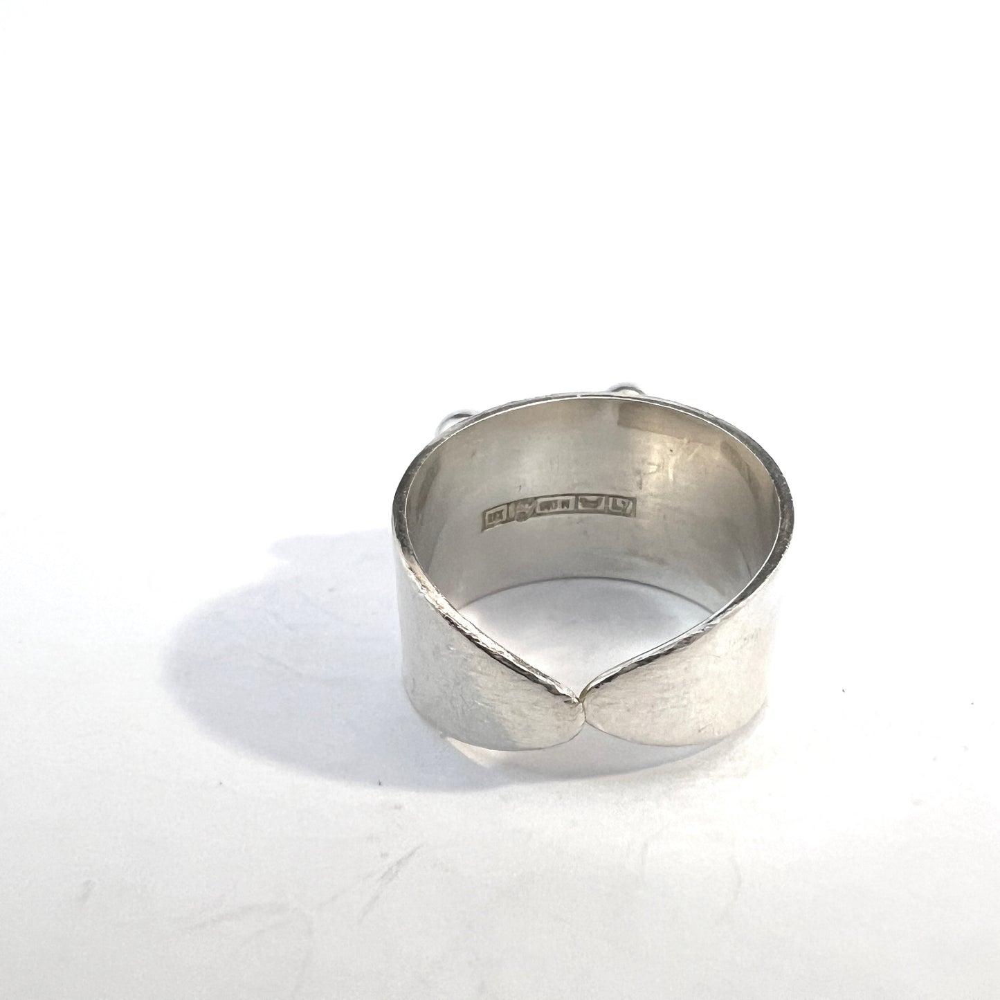 H.Kaksonen, Finland 1964. Vintage Solid Silver Ring.