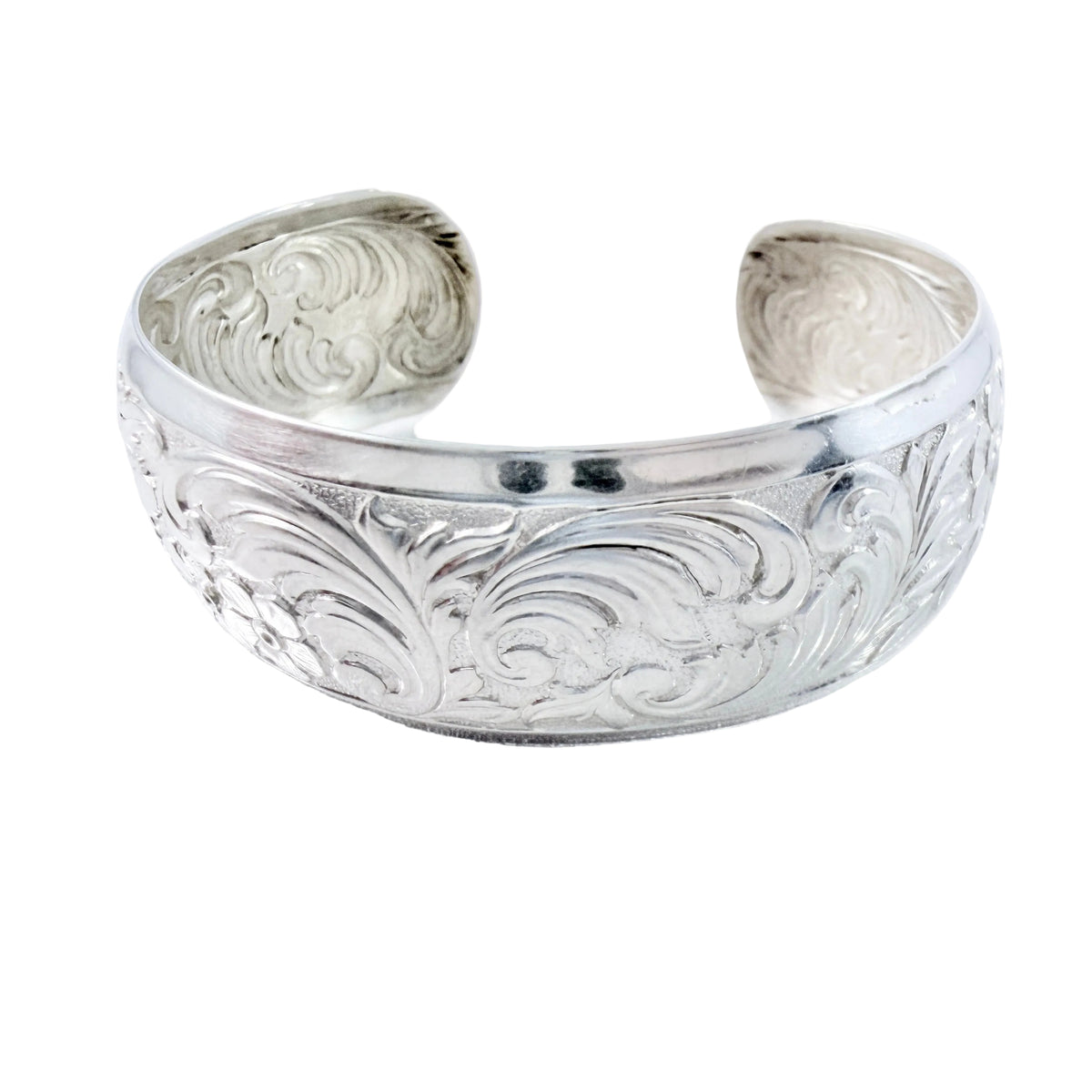 Andreas Daub, Germany c 1950s. Vintage Solid Silver Cuff Brcelet.