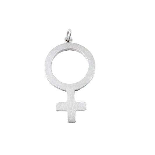 Sporrong, Sweden 1974. Vintage Solid Silver Venus Women's Liberation Movement Pendant