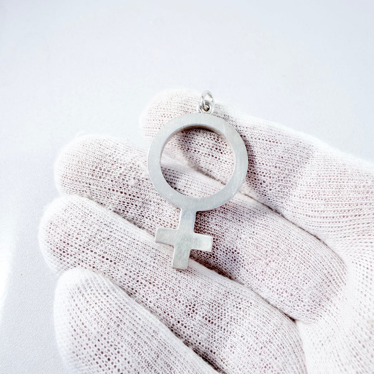 Sporrong, Sweden 1974. Vintage Solid Silver Venus Women's Liberation Movement Pendant