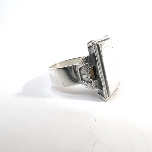 Salovaara, Finland 1971. Vintage Sterling Silver Signet Ring