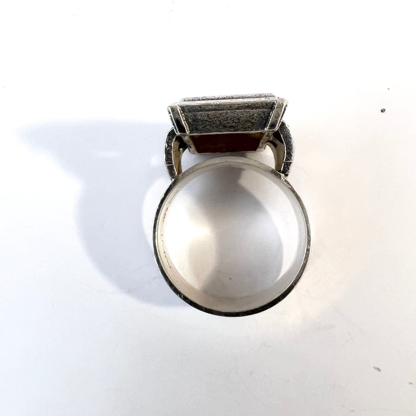 Salovaara, Finland 1971. Vintage Sterling Silver Signet Ring