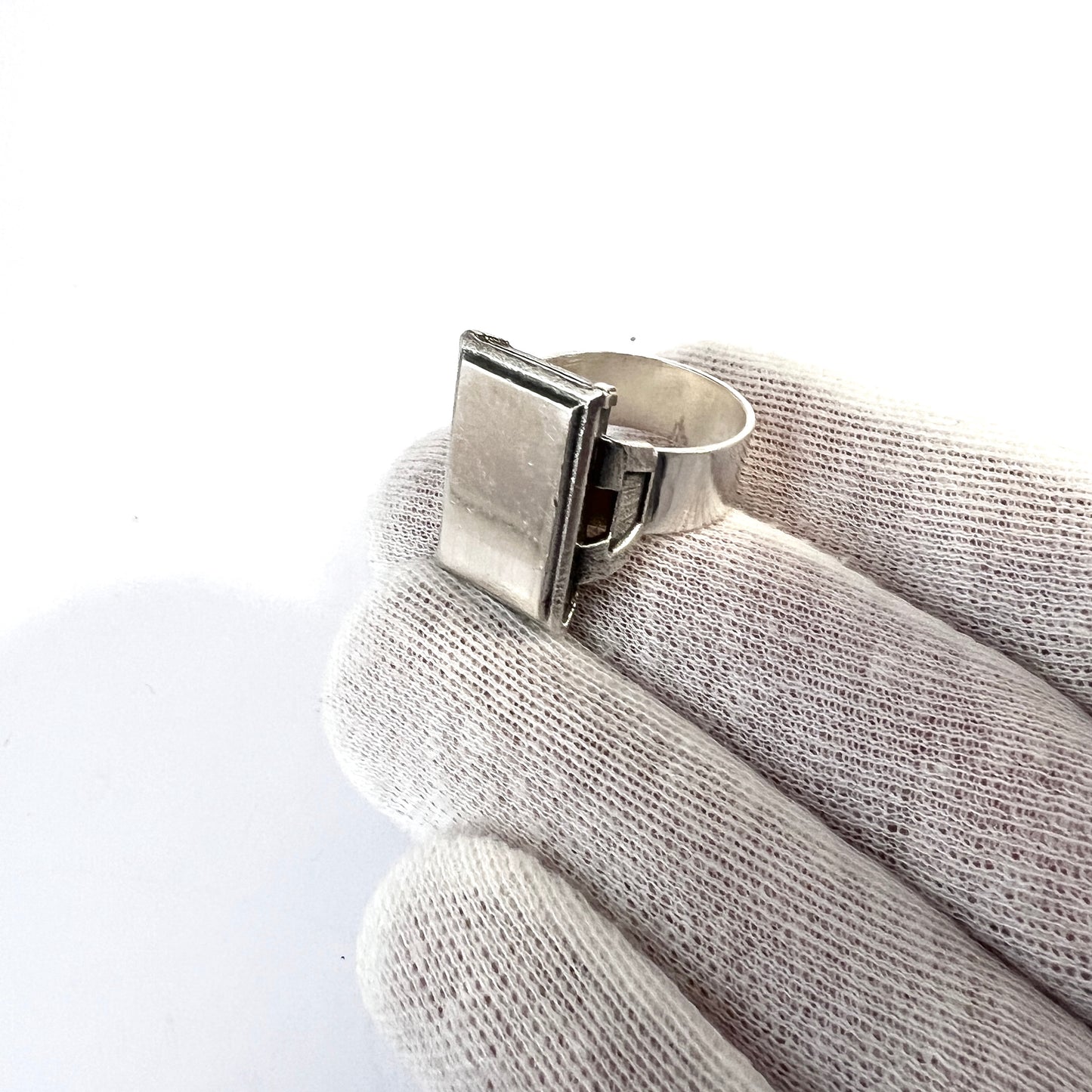 Salovaara, Finland 1971. Vintage Sterling Silver Signet Ring