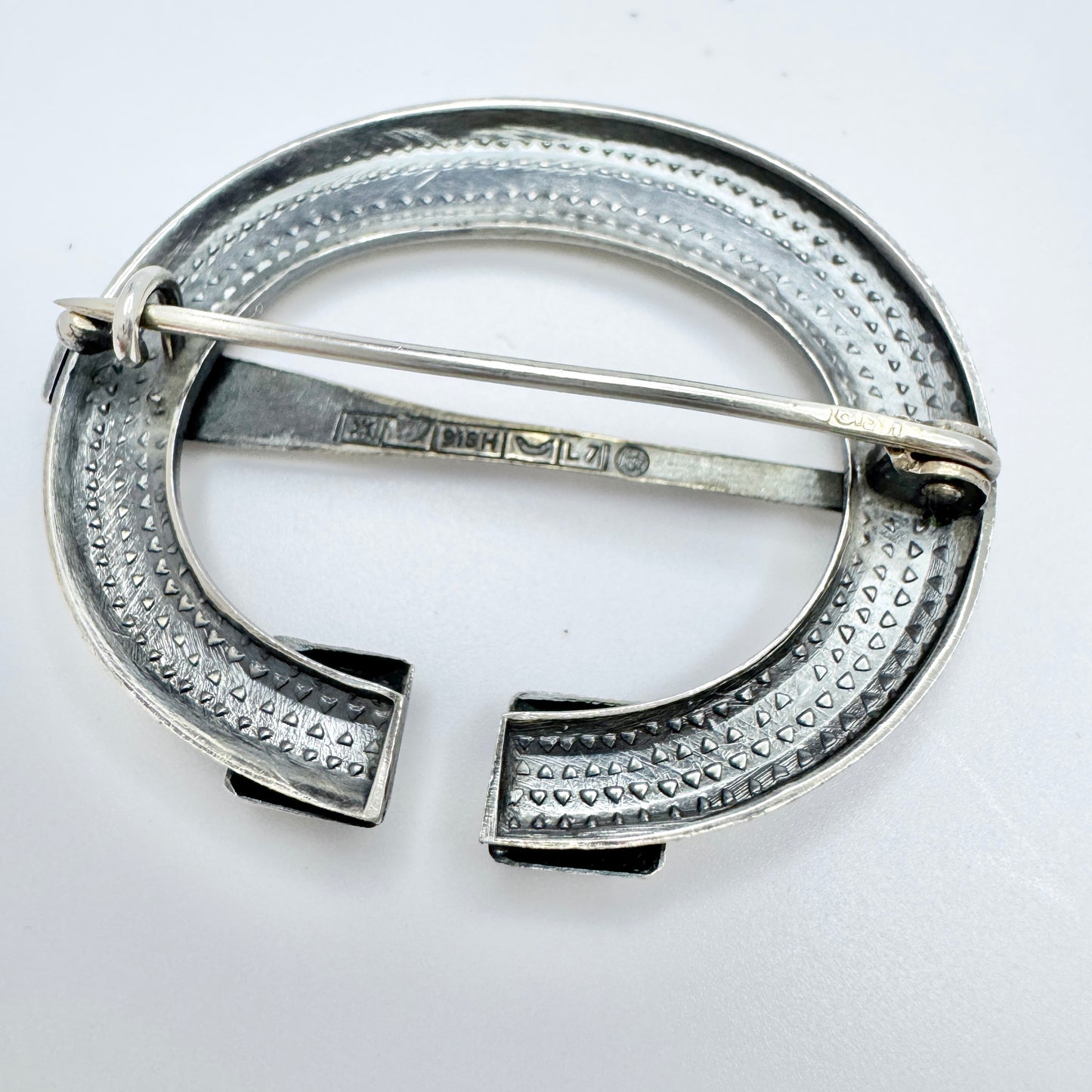 Kalevala Koru, Finland 1964. Vintage Solid Silver Brooch.