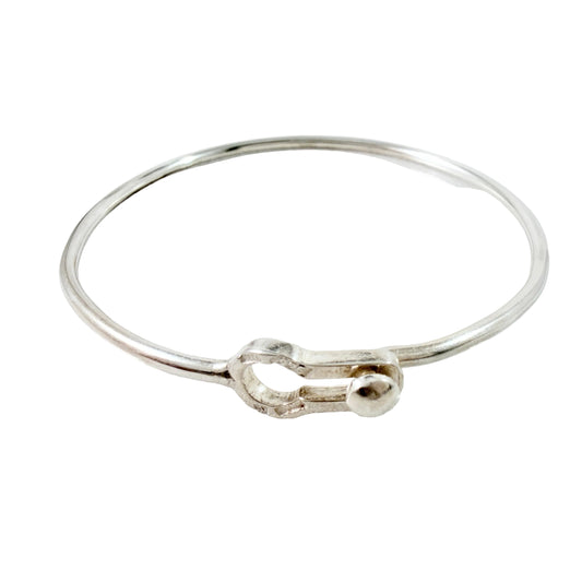 Lancing, Sweden 1987. Vintage Sterling Silver Bangle Bracelet.
