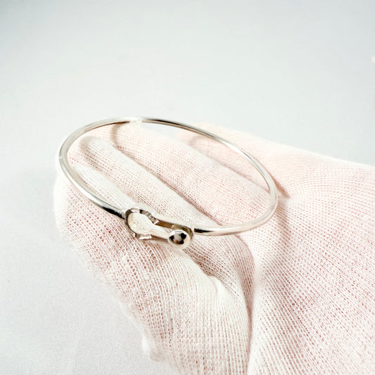 Lancing, Sweden 1987. Vintage Sterling Silver Bangle Bracelet.