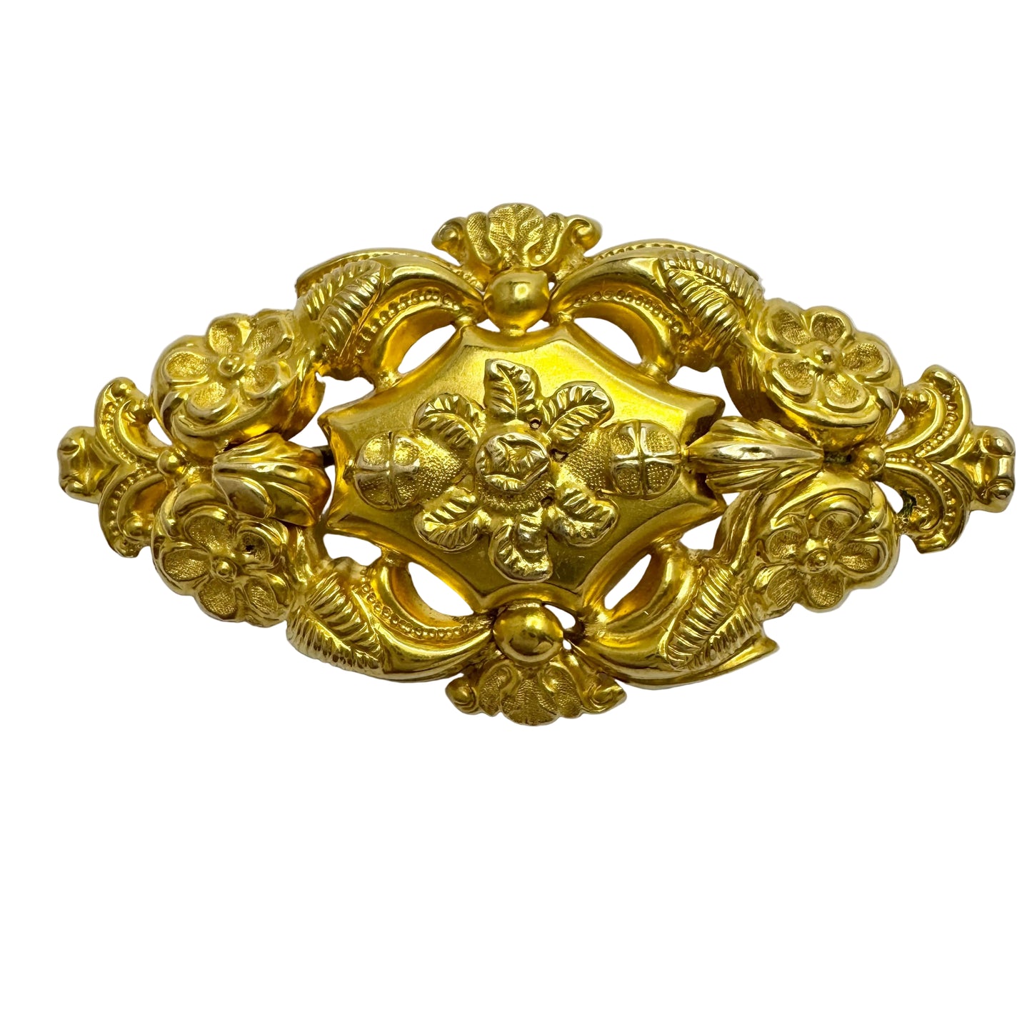 C.F Hultbom Sweden 1845. Antique early Victorian 18k Gold Brooch.