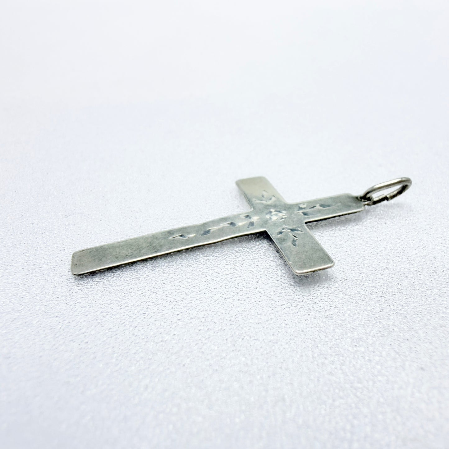 Victor Janson, Sweden 1971. Vintage Solid Silver Cross Pendant.