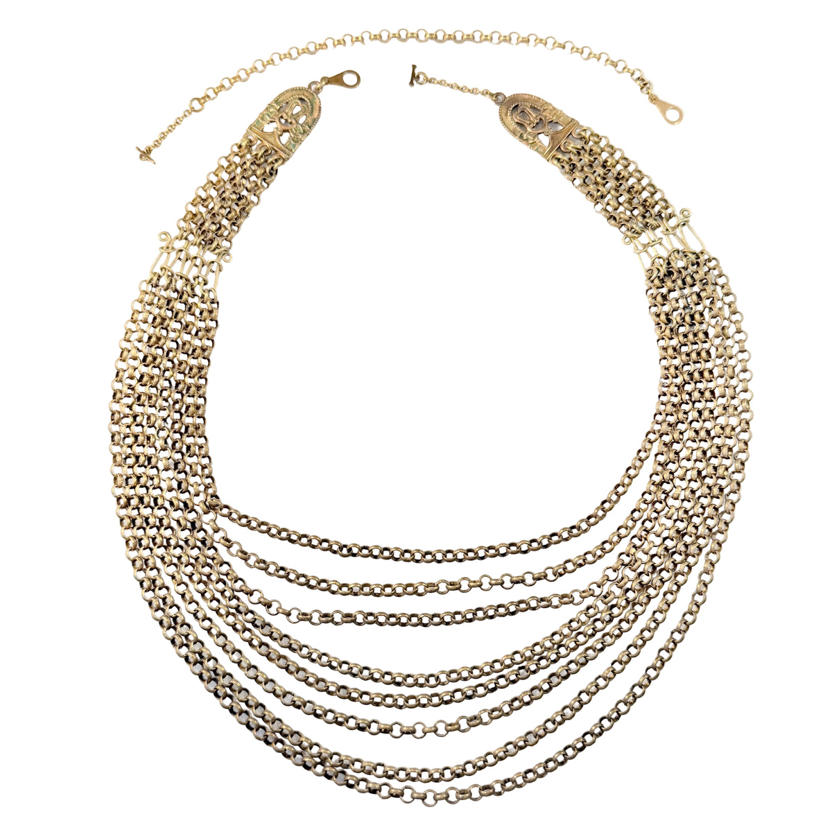 Kalevala Koru, Finland Vintage Bold Bronze Necklace. Design: Birds of Paradise