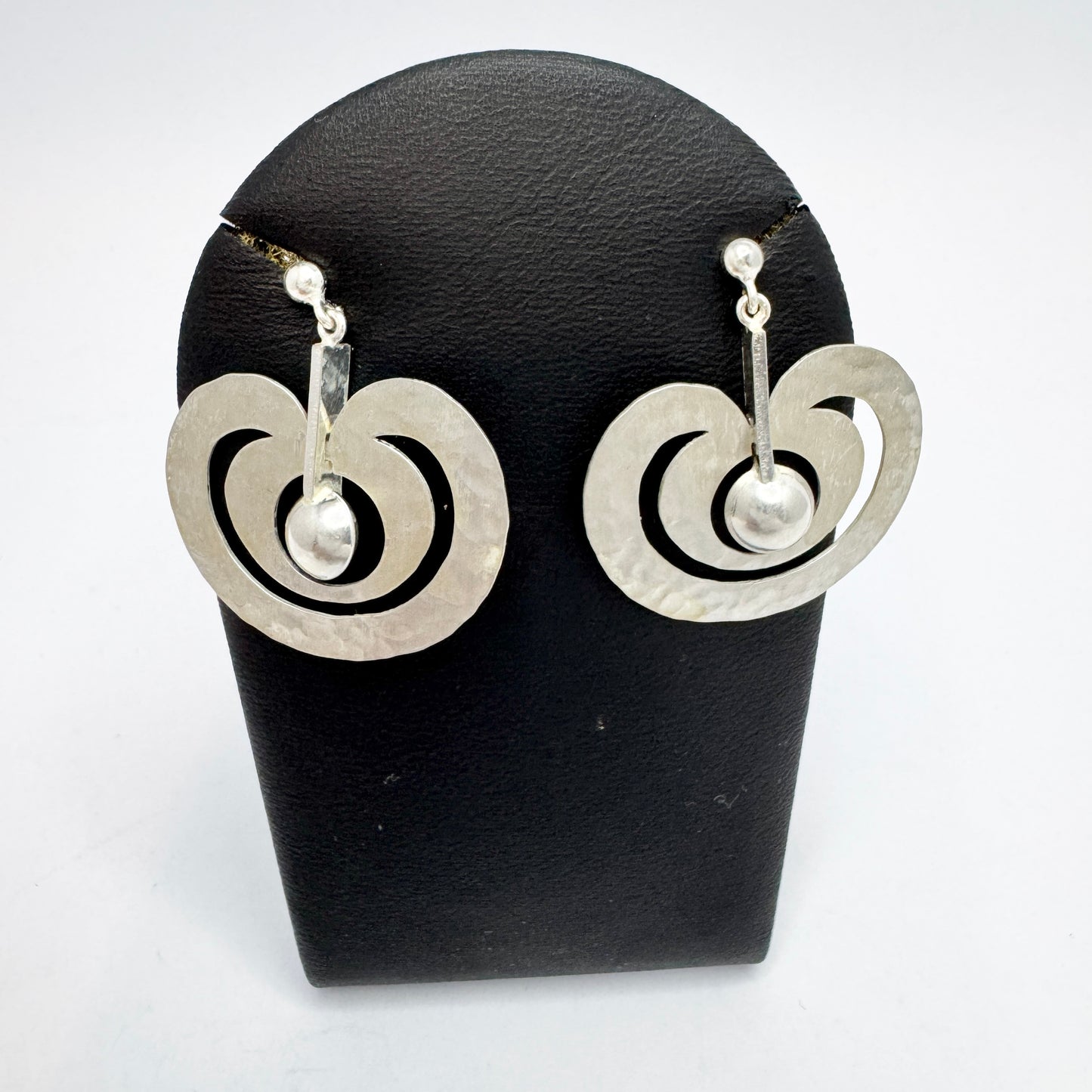 Tapio Wirkkala for Kultakeskus, Finland. Vintage Sterling Silver Earrings. Omena/Apple