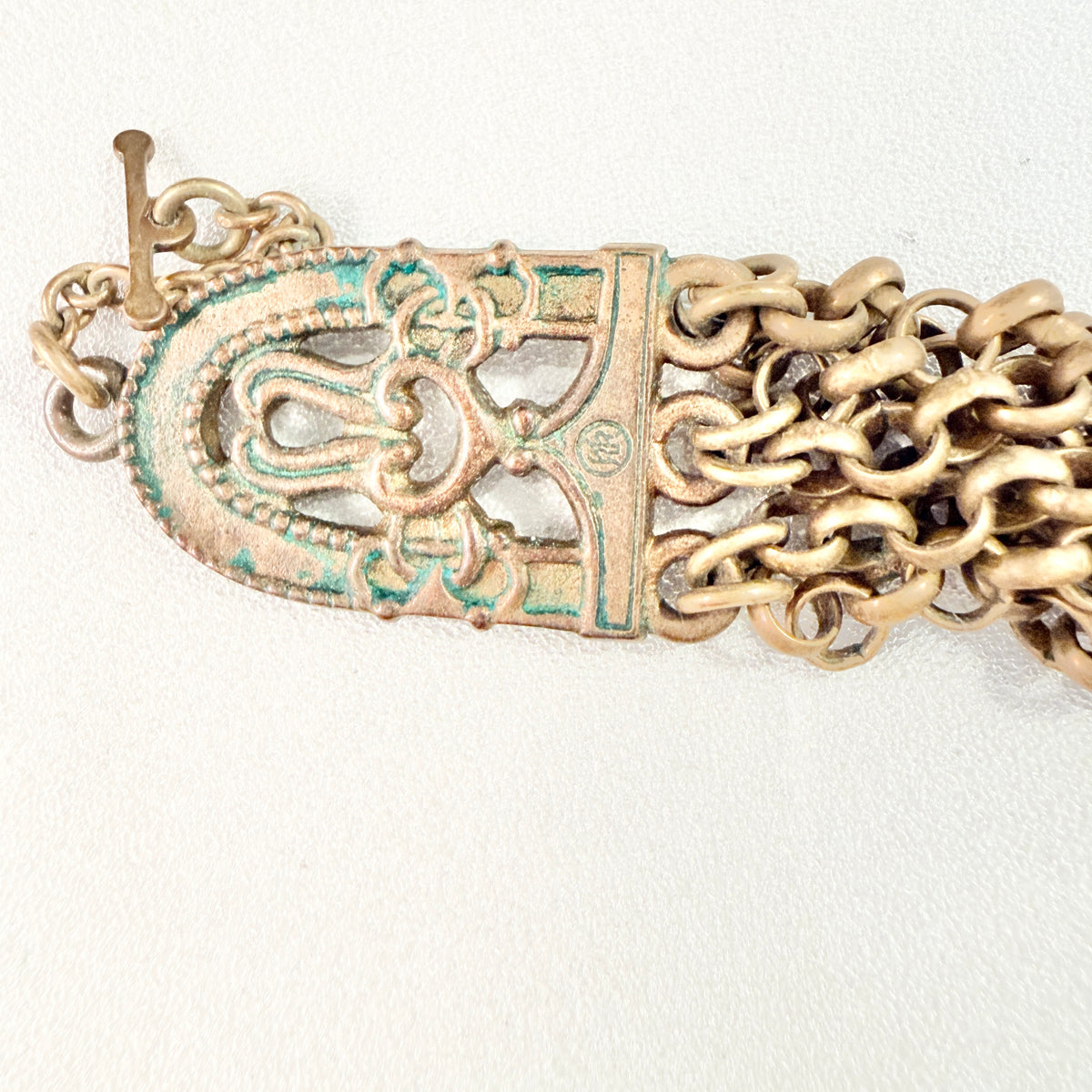 Kalevala Koru, Finland Vintage Bold Bronze Necklace. Design: Birds of Paradise