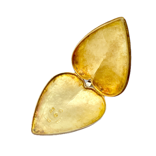 Pehr Olof Bäckström, Sweden 1819. Antique 18k Gold Georgian Locket Pendant.