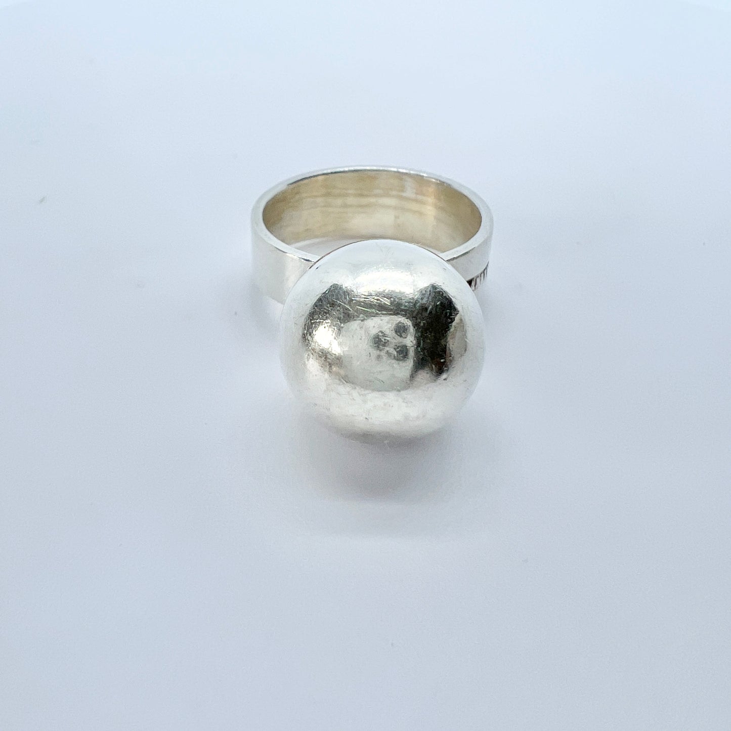 Hansen, Sweden 1969. Vintage Sterling Silver Ring.