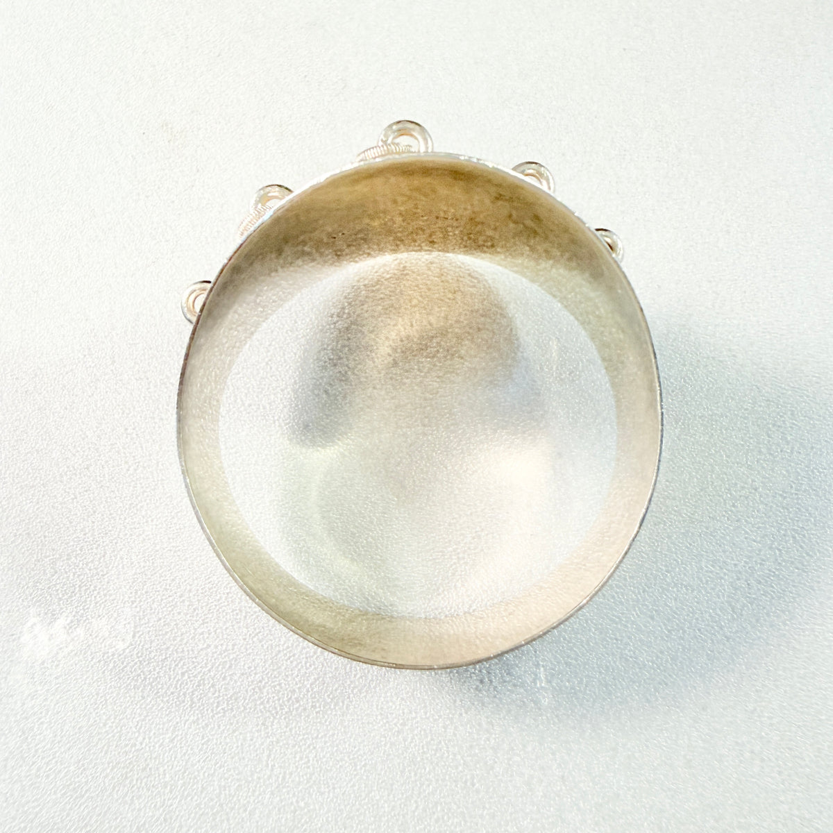 Haparanda, Sweden year 1941. Rare WWII-era Vintage Solid Silver Sami / Laplander Scarf Ring.