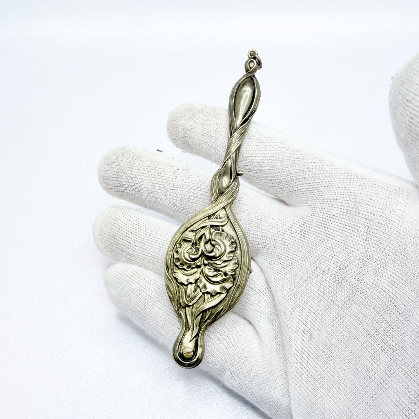 Antique Art Nouveau Vermeil Lorgnette Pendant