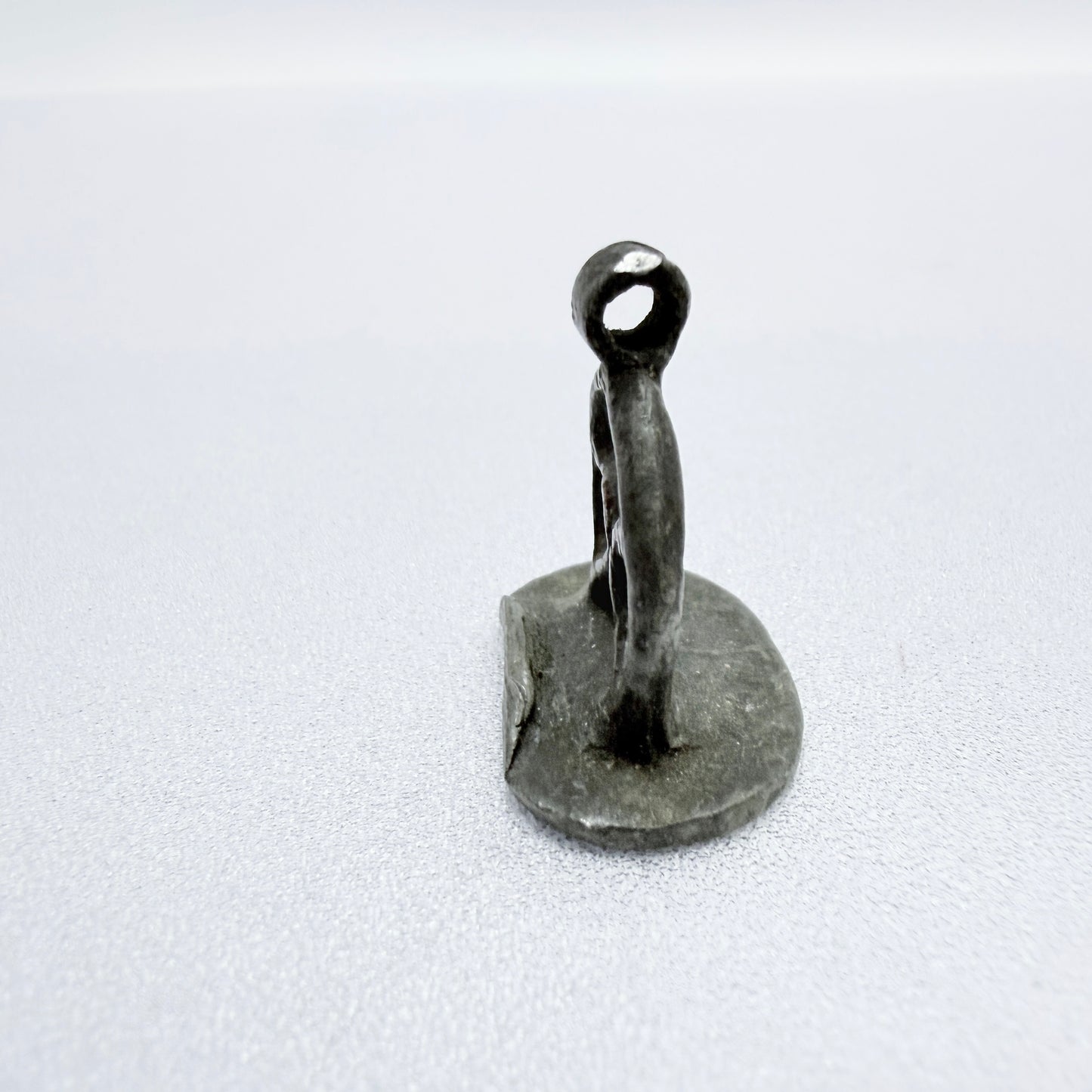 Antique 1700s Iron Wax Seal Stamp Pendant. "GSS"