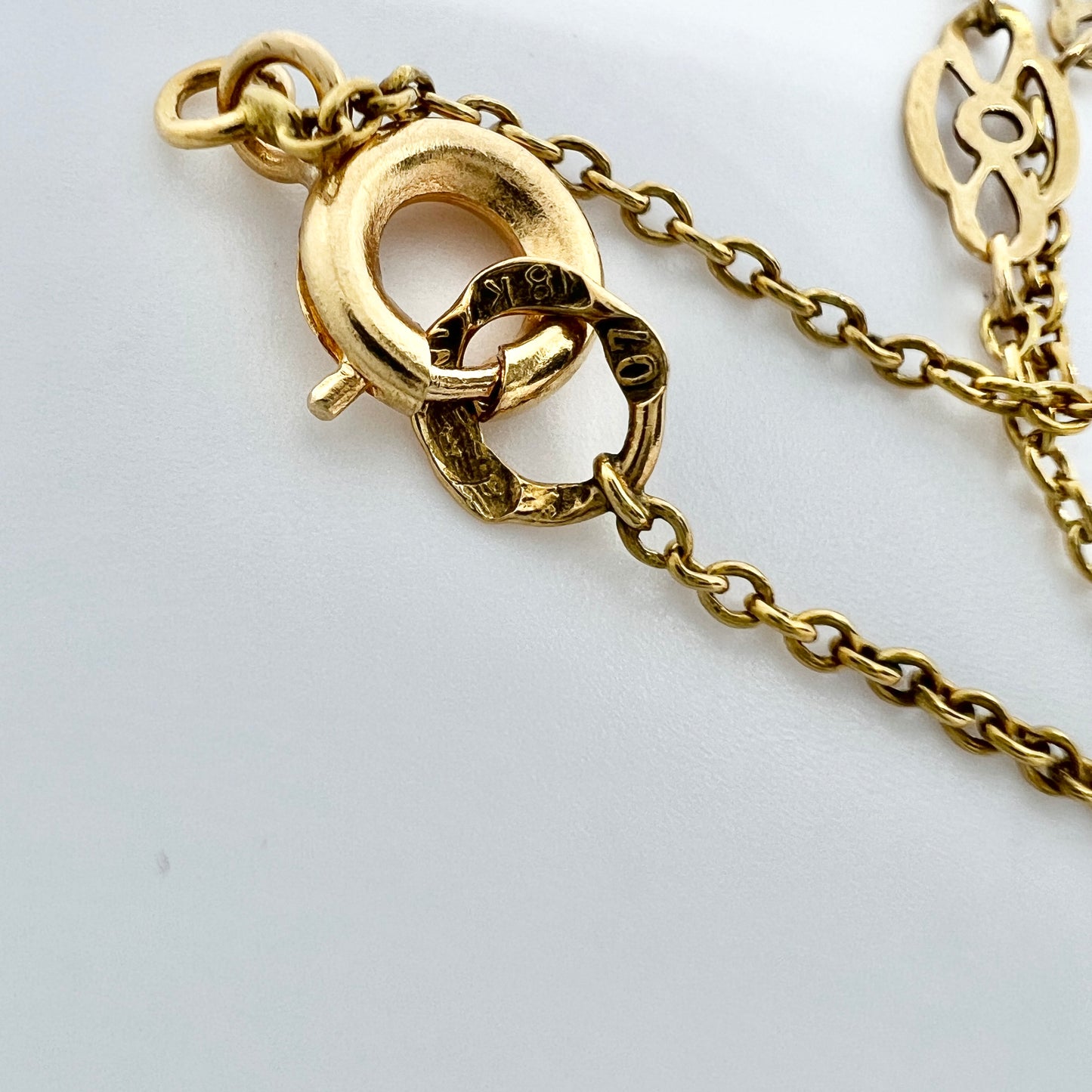 Sweden 1916. Antique 18k Gold Necklace.