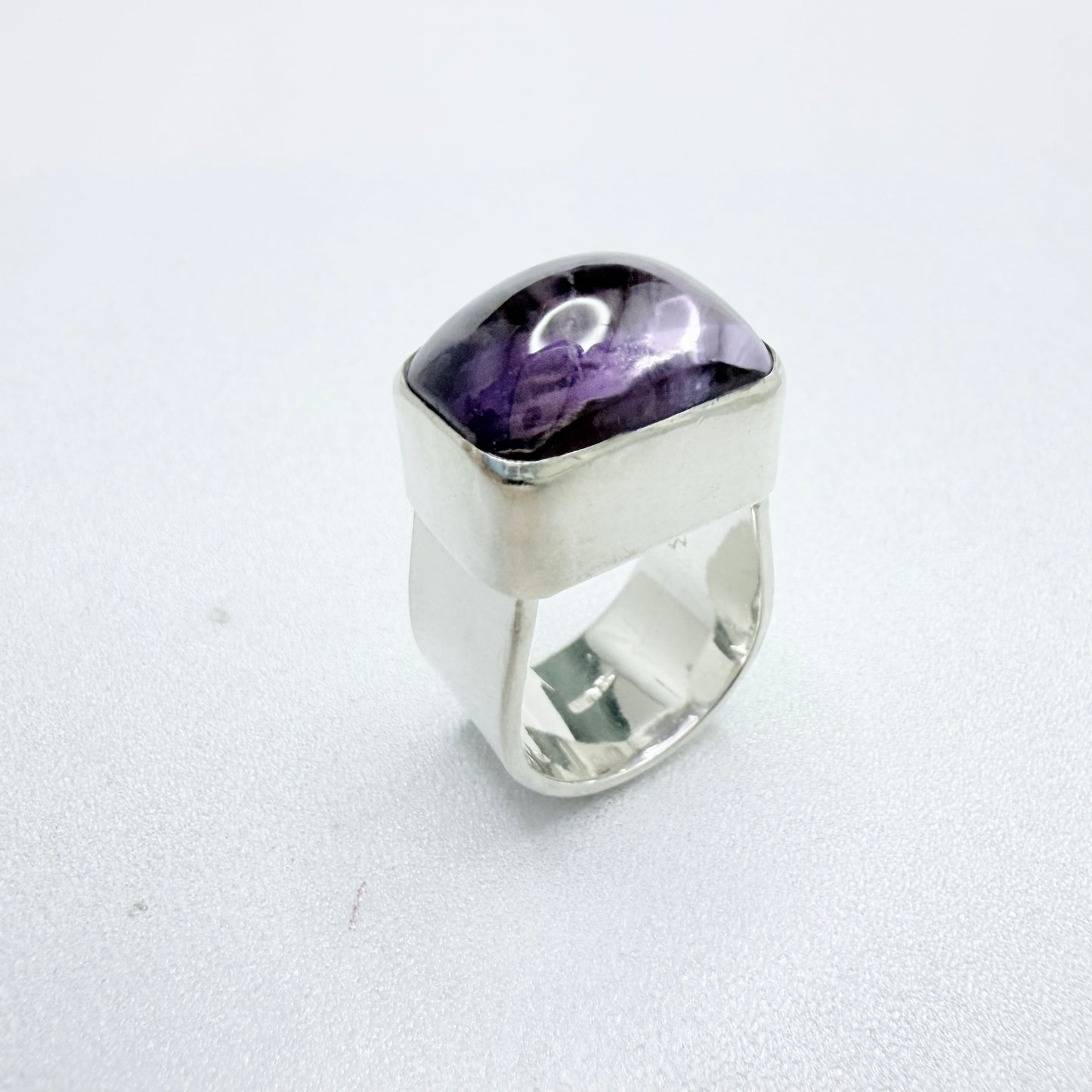 Signed Sterling Silver Ametrine Ring.