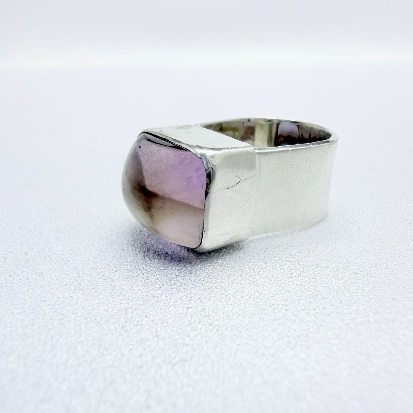 Signed Sterling Silver Ametrine Ring.