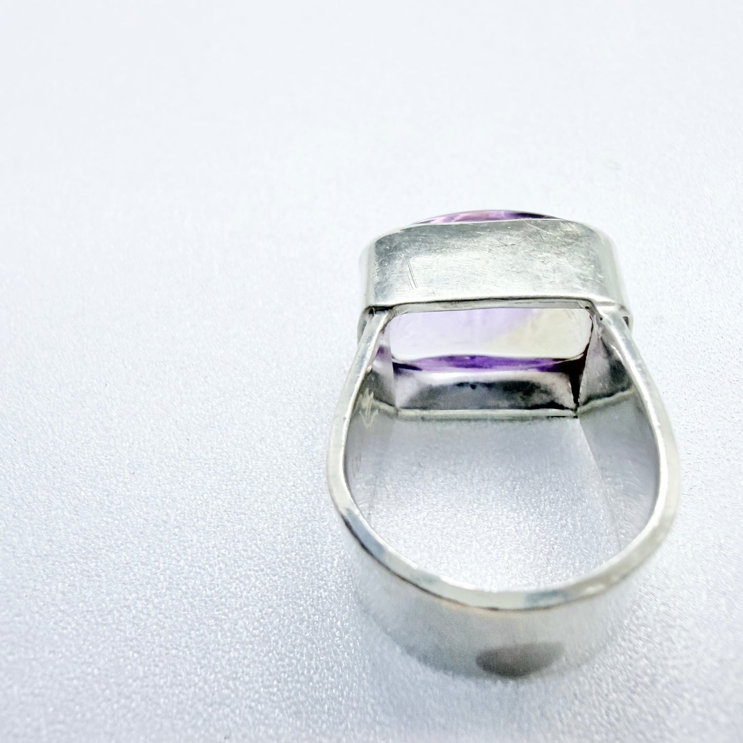 Signed Sterling Silver Ametrine Ring.