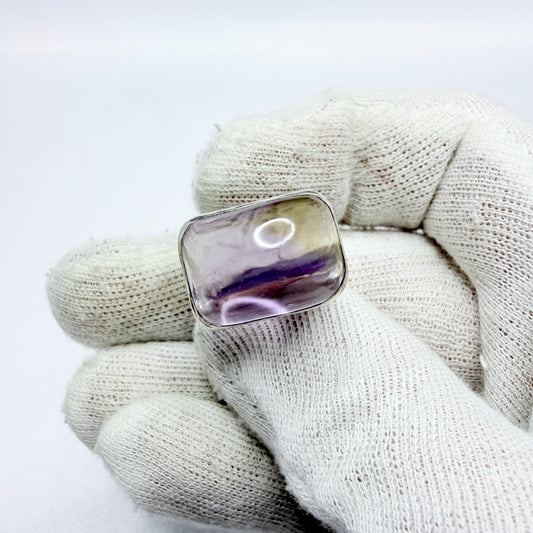 Signed Sterling Silver Ametrine Ring.