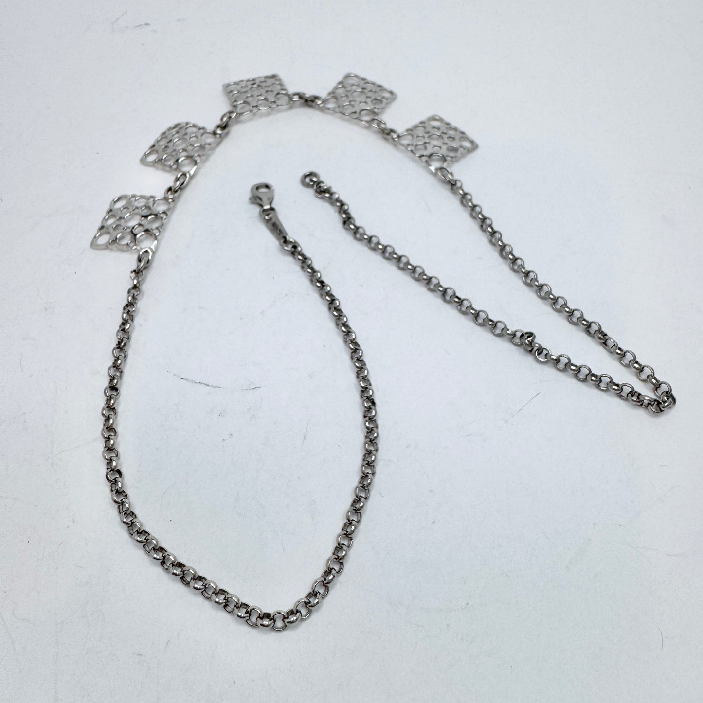 Liisa Vitali for Kultakeskus, Finland Vintage Sterling Silver Necklace