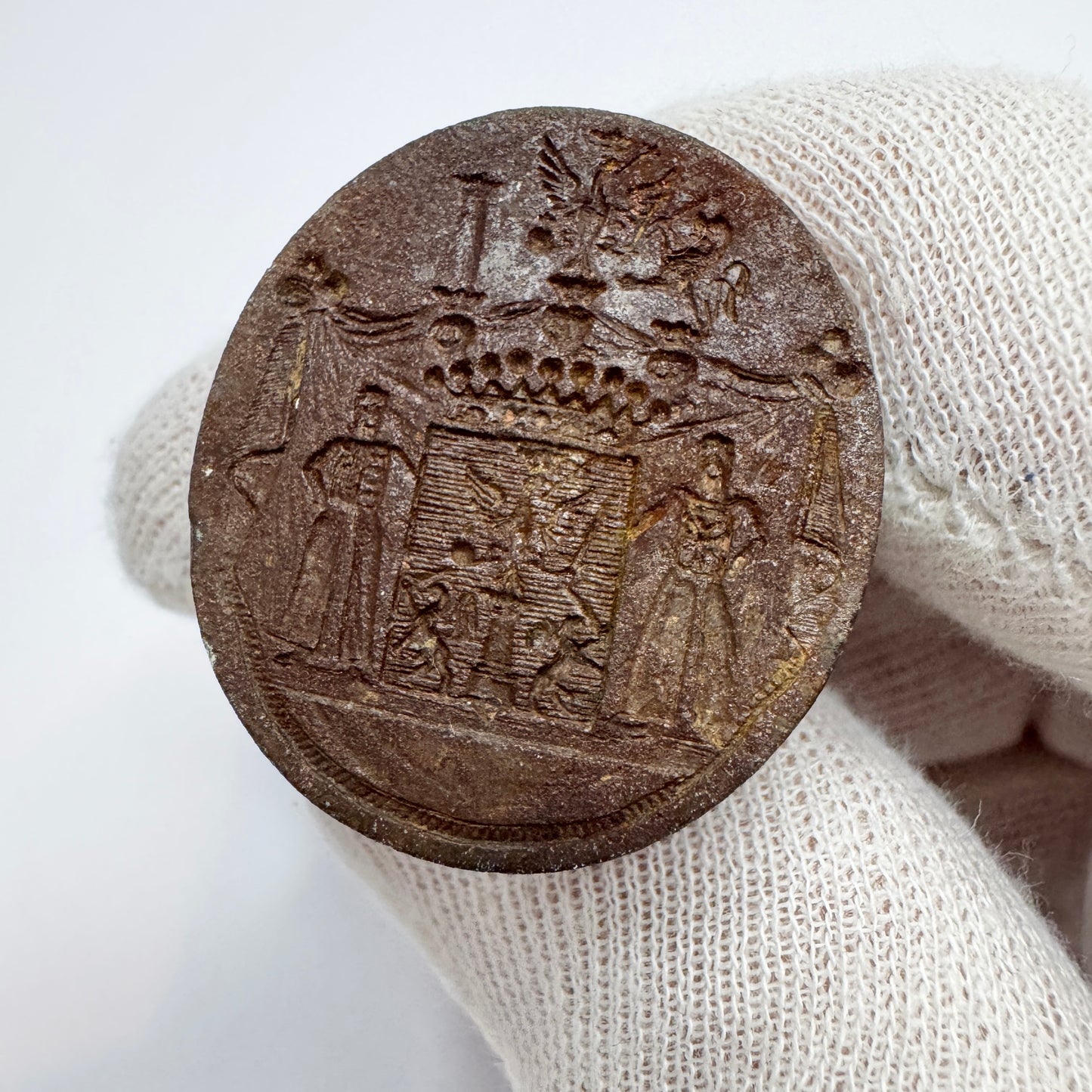 Antique 1700s Georgian Iron Seal Wax Stamp