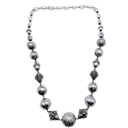 Kalevala Koru, Finland 1982. Bold Vintage Sterling Silver Necklace. Halikko Treasure.