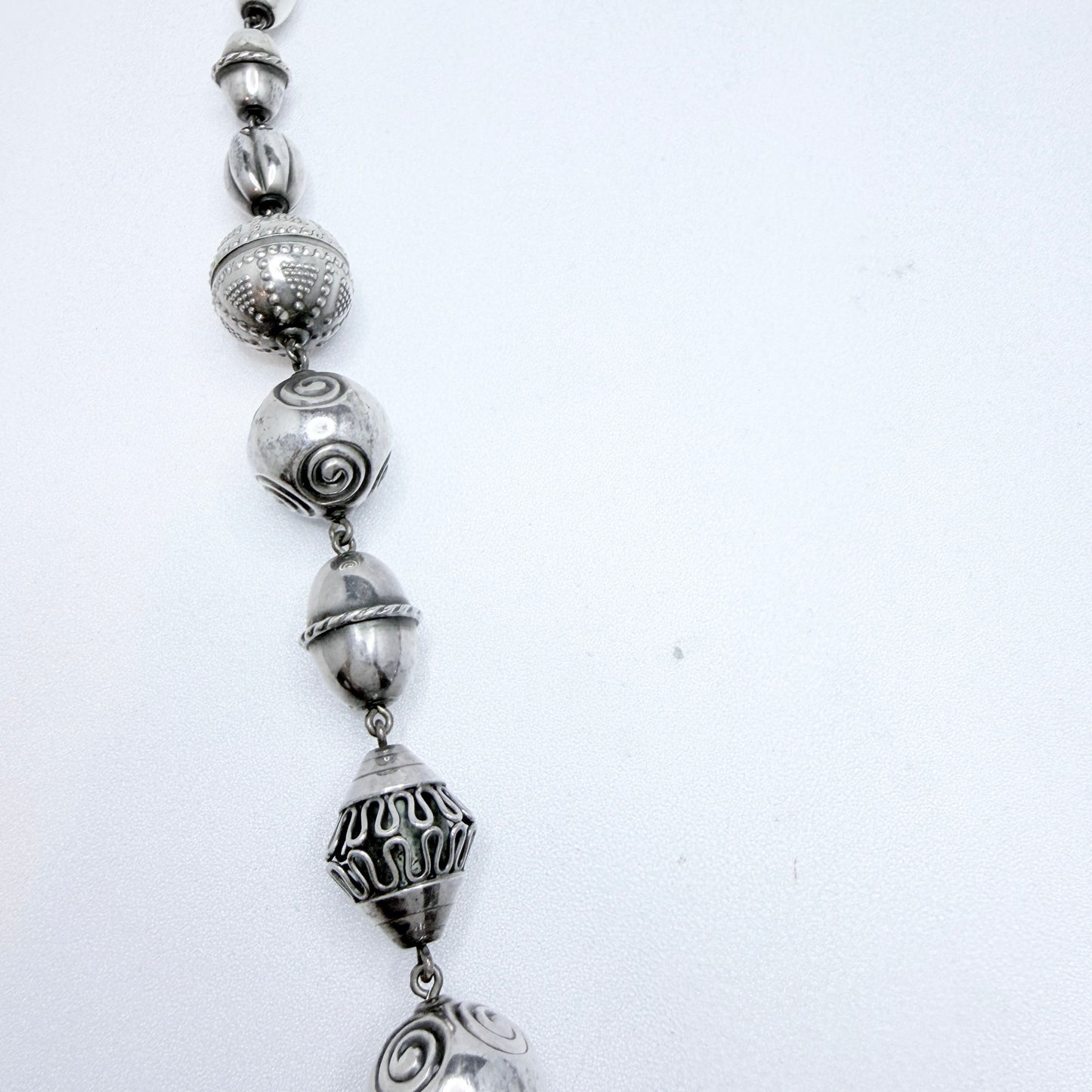 Kalevala Koru, Finland 1982. Bold Vintage Sterling Silver Necklace. Halikko Treasure.