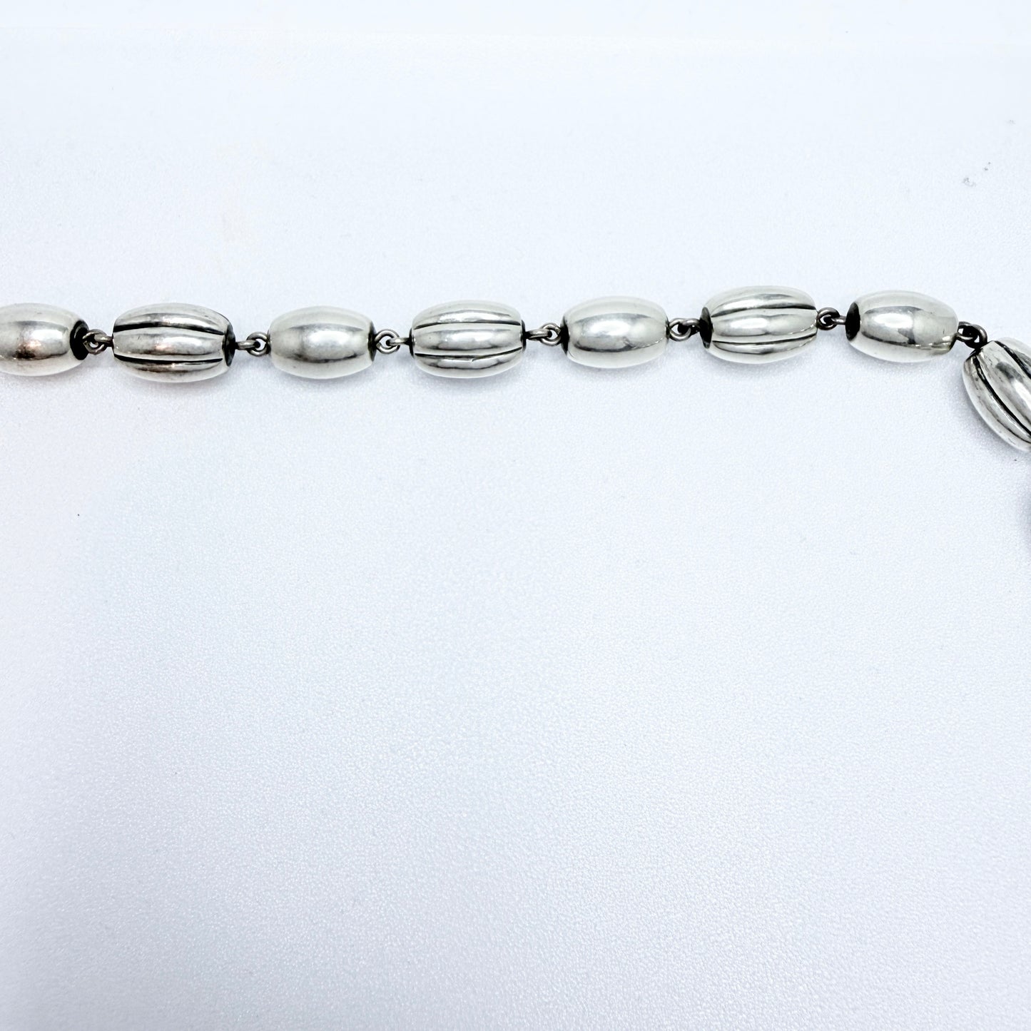 Kalevala Koru, Finland 1982. Bold Vintage Sterling Silver Necklace. Halikko Treasure.