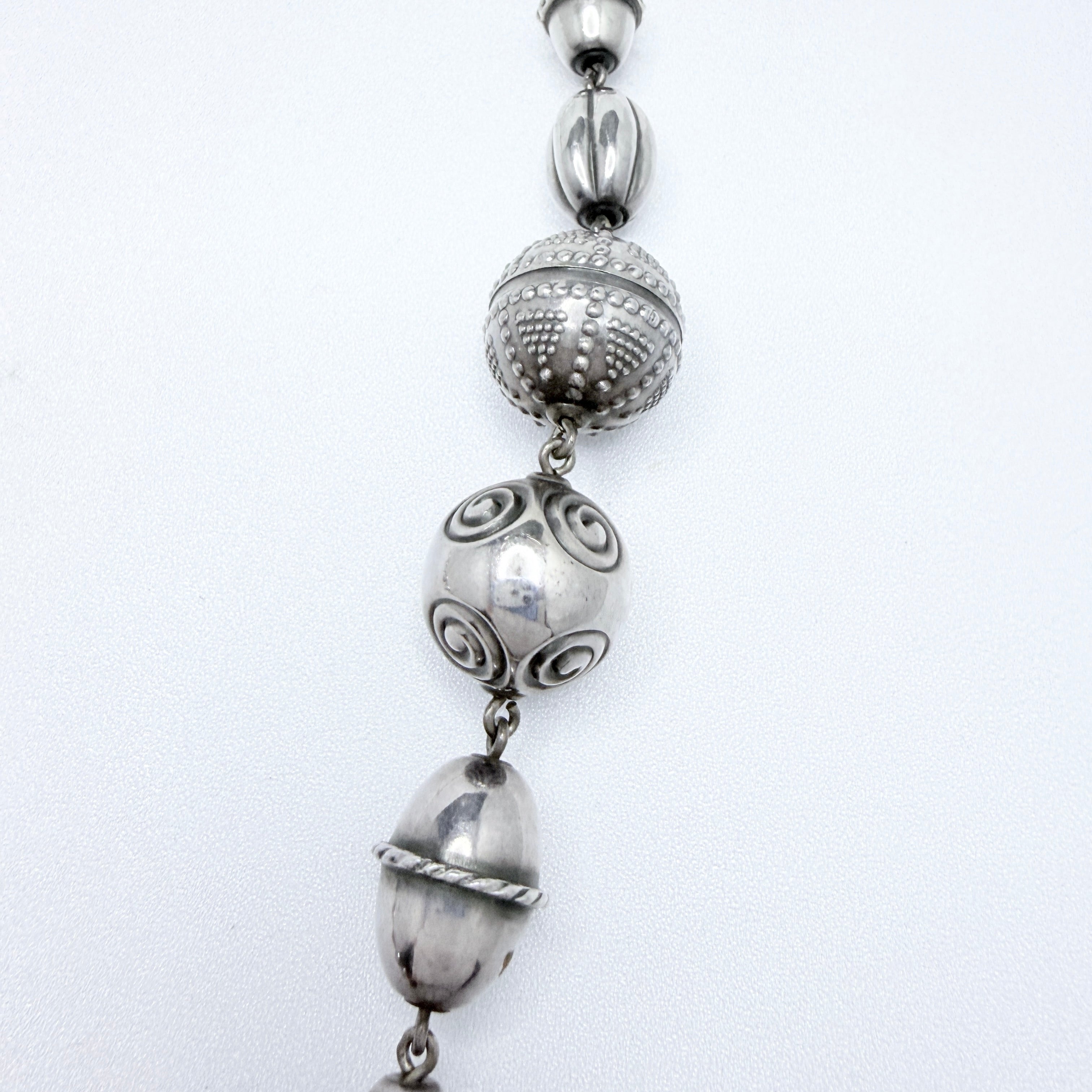 Kalevala Koru, Finland 1982. Bold Vintage Sterling Silver Necklace