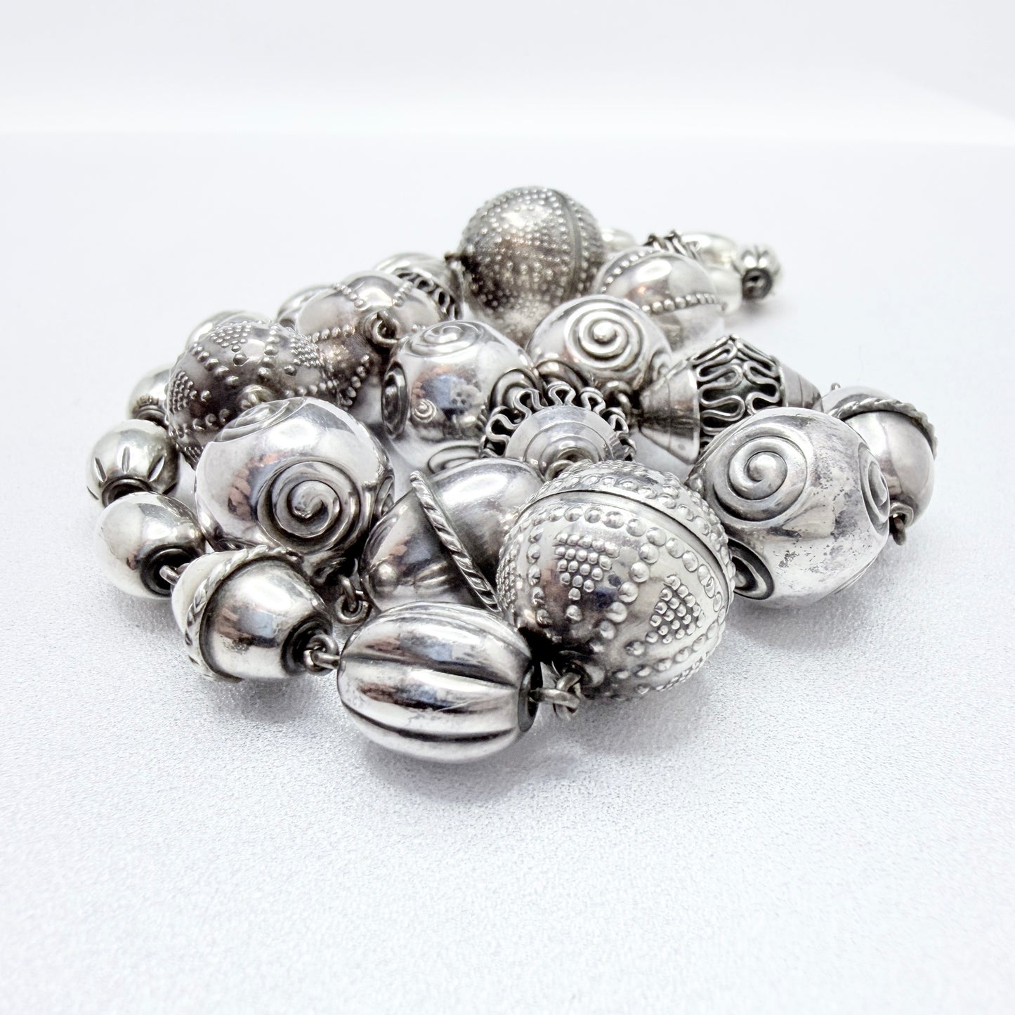 Kalevala Koru, Finland 1982. Bold Vintage Sterling Silver Necklace. Halikko Treasure.
