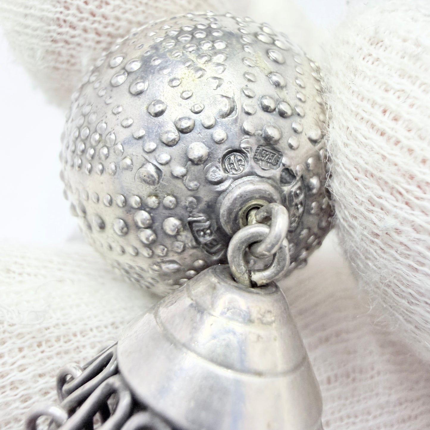Kalevala Koru, Finland 1982. Bold Vintage Sterling Silver Necklace. Halikko Treasure.
